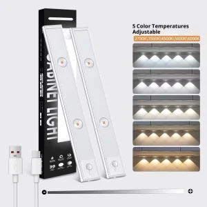Modern Simplicity White Under cabinet Plug in Remote Control Three color Temperature Dimming LED Wall mounted Cabinet Lights