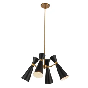 Modern Small Iron Ceiling Light Fluorescent Source Pendant Chandelier