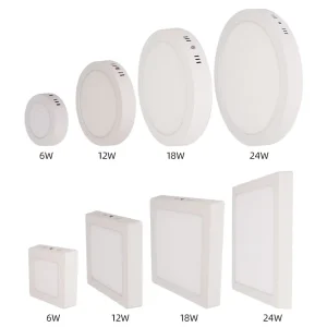 Modern Small LED Panel Light PVC Lamp Easy Home Commercial Lighting Factory Direct Supply Aluminum Surface Mounted Ceiling Light