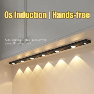 Modern Smart Rechargeable High Brightness Human Body Sensing LED Motion Sensor Light Cabinet Light Wall Mounted Night Light