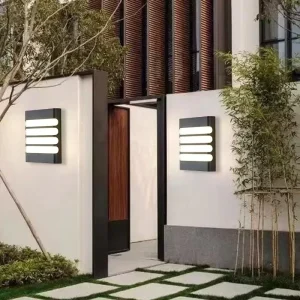 Modern Square Outdoor LED Wall Sconce Waterproof IP65 Garden Aisle Balcony Entryway Home Decoration Light Fixture