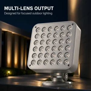 Modern Square Shape High Bright 10W RGB LED Aluminum Flood Light IP66 Adjustable Beam Angle Landscape & Garden Spotlight