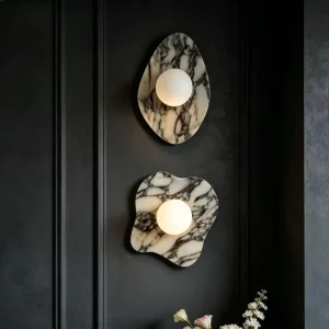 Modern Striped Marble Wall Lamp for Bedroom Living Room Corridor Creative Simple High End Room Decor Light