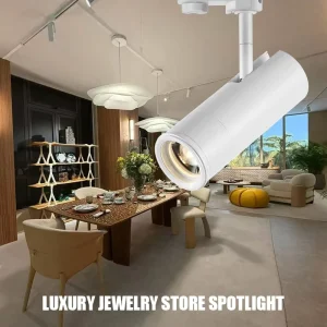 Modern Style 18W COB Focus Track Light Zoomable Anti Glare Spotlight Aluminum High CRI 95 Museum Shop 220V Indoor