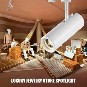 Modern Style 18W LED Focus Track Light Zoomable Anti Glare Spotlight Aluminum High CRI 95 Museum Dimmable 220V Indoor