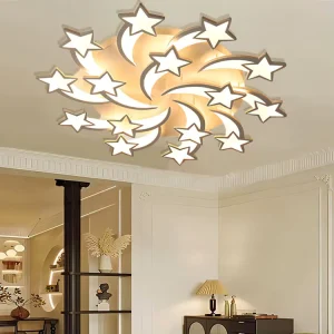 Modern Style Acrylic 60W LED Ceiling Light IP33 for Living Room Dining Room Office Remote Control