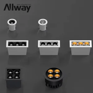 Modern Style Ceiling Recessed Linear Grille Light Indoor Hotel Home 2 5 6 8 10 20 W Square Led Downlight