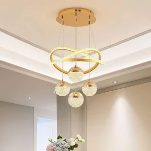 Modern Style LED Aluminum Pendant Light Middle Size Ceiling Lighting for Home Hotel
