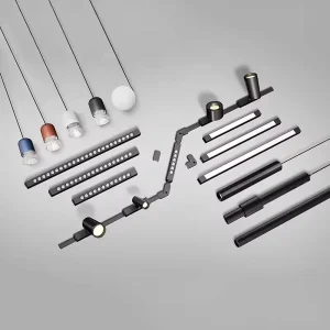 Modern Surface Indoor Lighting DC42V Ultra thin Magnetic Track Light Household Commercial Linear Spot LED Aluminum