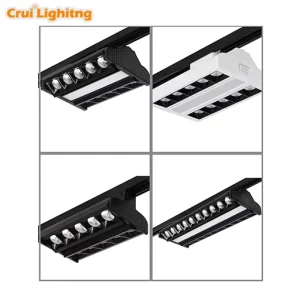 Modern Surface Mounted Aluminum 5000K LED Linear Track Light for Supermarket Mall Retail Stores