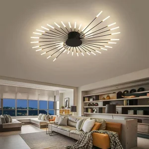 Modern Surface Mounted Bedroom Living Room Home Lighting Black Gold Ceiling Light LED Ceiling Lamp LED Ceiling Light