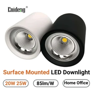 Modern Surface Mounted LED Cylinder Downlight 20W 25W 85lm W Commercial Ceiling Spot Light Fixture for Hotel Home Office
