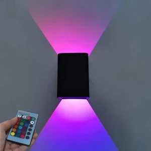 Modern Up Down Wall Lamp 3W LED RGB Bedroom Bedside Decoration Wandlamp AC85-265V Industrial Project Lighting