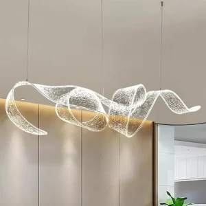 Modern Villa Living Room Lighting Decoration Lustre Hanging Lamp LED Chandelier Luxury Acrylic Pendant Lights for Home Furniture