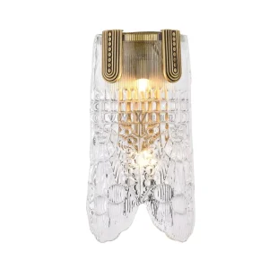 Modern Villa Wall Lamp Brass Handmade Glass Copper Handmade Glass Wall Lamp