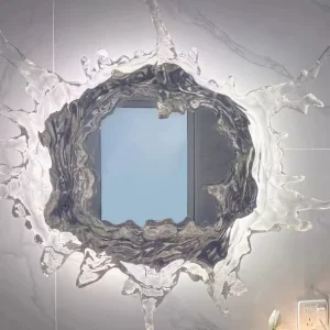 Modern Wall Lamp for Living Room Background Creative Water Splash Design for Hotel Villa and Entrance