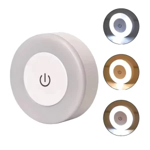 Modern Wall Mounted LED Cabinet Light USB Rechargeable Battery 3 Light Colors Brightness Adjustable Night Kitchen