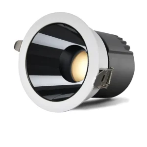 Modern White Black Recessed Downlight Deep Anti Glare LED Ceiling Spotlight With Red Spring Clip for Commercial Use