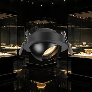 Modern Zoomable Aluminum COB LED Spotlight High CRI 95 Dimmable Multi Color Temp (3000K/4000K/6000K) for Hotel Lighting