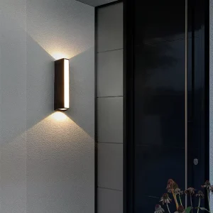Modern up Down Outdoor LED Wall Light IP65 Waterproof Long Strip Wall Lamp for Garden Door Aisle Decoration
