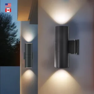 Modern up and Down Waterproof Sconces Lamp Wall Mounted Outdoor Lighting Garden Lamp Decorative LED Wall Light