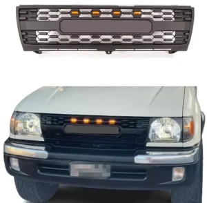 Modified Racing Front Mesh Grille for Toyota Tacoma with LED Lights