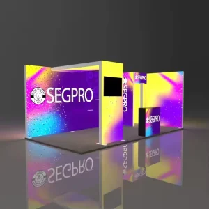 Modular 10x10ft Exhibition Booth Tension Fabric Display with LED Backlit