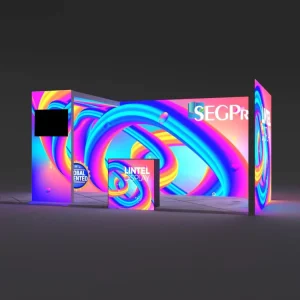 Modular Aluminum PVC Frame LED Light Box Advertising Display Stand Custom Trade Show Exhibition Booth Light Box Booth
