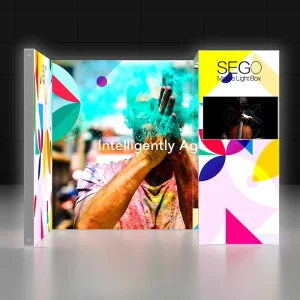 Modular Aluminum SEGO Advertising Portable Lightboxes 10x10ft Trade Show Booth Display China Lights