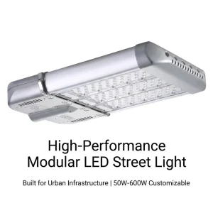 Modular Design High Power AC Powered Aluminum Alloy LED Streetlights IP66 Waterproof Outdoor Road Lighting 50000 Hours Lifespan
