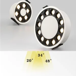 Modular Design Linear Spotlight Grille Line Light Embedded Round Ultra-thin Focusing Downlight Spotlight