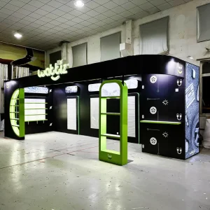 Modular Easy Build Trade Show Booth 3 People Can Set Up Wooden Exhibition Booth 10x30ft Trade Exhibition Stand