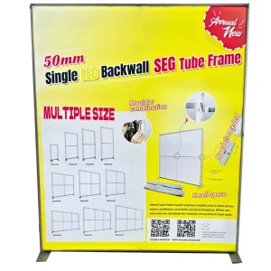 Modular LED Backlit SEG Light Box Exhibition Booth 50mm Aluminum Tube Display for Trade Show Expo Exhibits and Events
