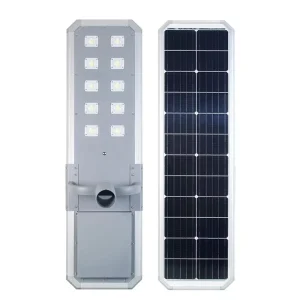 Monocrystalline Silicon High Efficiency LED Solar Panel IP66 Rated Aluminum Housing Commercial Street Light 6500K