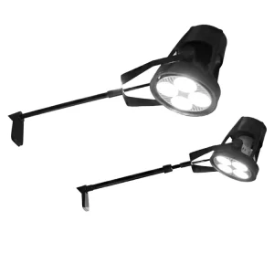 Moonlight Long Arm Clamp LED Booth Light Telescopic Pole AC180V 240V 35W 40W 6000K Daylight 7000 Lumens Ra90 Exhibition Light
