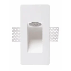 Morden Art Embedded LED Stairs Gypsum Wall Lamp 3W Recessed Square Trimless Steps Decor Plaster Wall Light