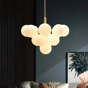 Morden Creative Glass Ball Pendant Light for Living Room Hanging Lamp Lighting Led Decorative Chandelier Chandeliers & Pendant l