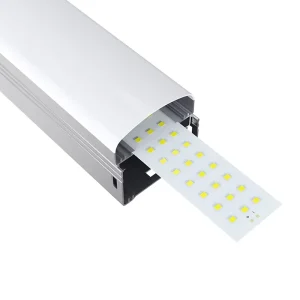 Motion Sensor LED Batten Light 50W 4ft Strip Linear Fixture Wide Angle Ceiling Light IP20 IK06 Rated Dimmable Commercial
