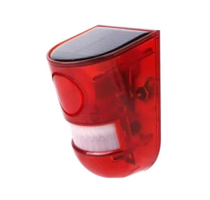 Motion Sensor Security Alarm Emergency LED Strobe Warning Light Wireless Garden Lamp for Outdoor Solar Strobe Lights