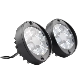 Motorcycle OLIVER Modified LED 6W 12V External Spotlight Rearview Mirror Headlight Strobe Flashing 6 Bead Mirror Light