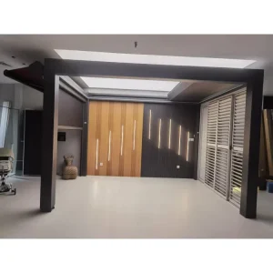 Motorized Aluminum Alloy Garden Pergola Pavilion Rollable Screen Roof Gazebo Outdoor Canopy Gazebo Pergola Waterproof Durable