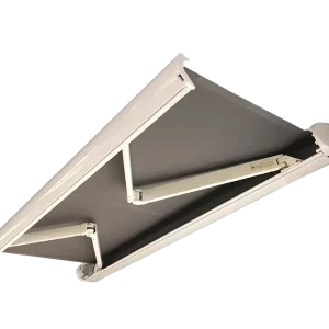 Motorized Retractable Outdoor Awning with LED Lights Waterproof Garden Canopy Sun Shade Full Cassette System for Patio Terrace