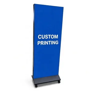 Movable Advertising Light Box with Wheels