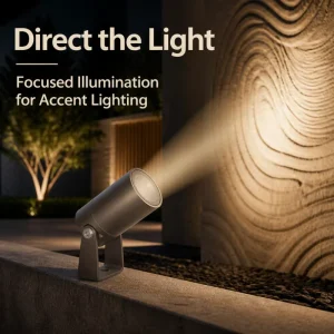 Multi Angle & Easy Real Wall Ground Installation LED Flood Light Architectural Spotlight for Villa Exterior Landscape Decoration