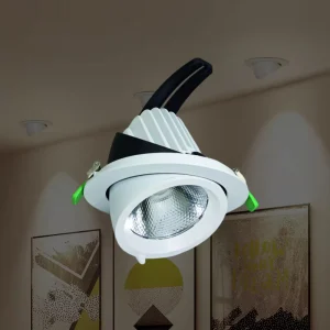 Multi Angle Eyeball Telescopic Recessed Spotlight for Office Showroom Clothing Mall Commercial Interior Display Lamp