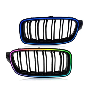 Multi-Colorful Front Grille for BMW 3 Series M3 F30 F35 RGB LED Center Grille Other Auto Parts for BMW F30