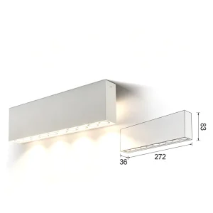 Multi Eye Linear Grille Spotlight for Shopping Mall Full Shelf Continuous Anti Glare Merchandise Display Ceiling Light