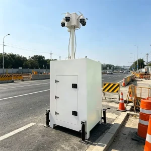 Multi Functional Mobile Security Tower Custom logo Available with Forklift Holes and Hooks Easy Transport and Loading