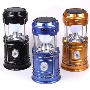 Multi Functional Rechargeable LED Solar Emergency Camping Lamps IP44 Waterproof 4100K Neutral White Outdoor Lighting Solution