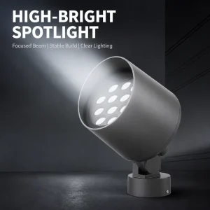 Multi Purpose Versatile Mount Architectural Facade Tree up Lighting IP65 AC85 265V 24W Single Color Circular Spot Adjuster R135